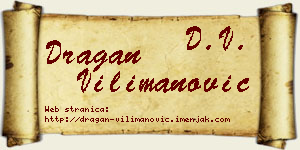 Dragan Vilimanović vizit kartica